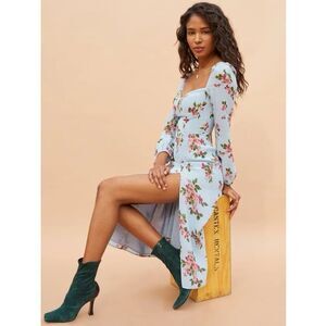 Reformation Shelby Dress in Giulia Blue Floral Size 0